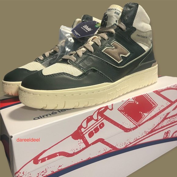 AIME LEON DORE X NEW BALANCE 650R BOTANICAL GREEN sz 12 - Picture 1 of 9